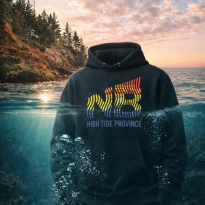 Premium LEDA hoodie inspired by New Brunswick’s legendary high tides. Coastal streetwear design, mid-weight comfort, and limited release.