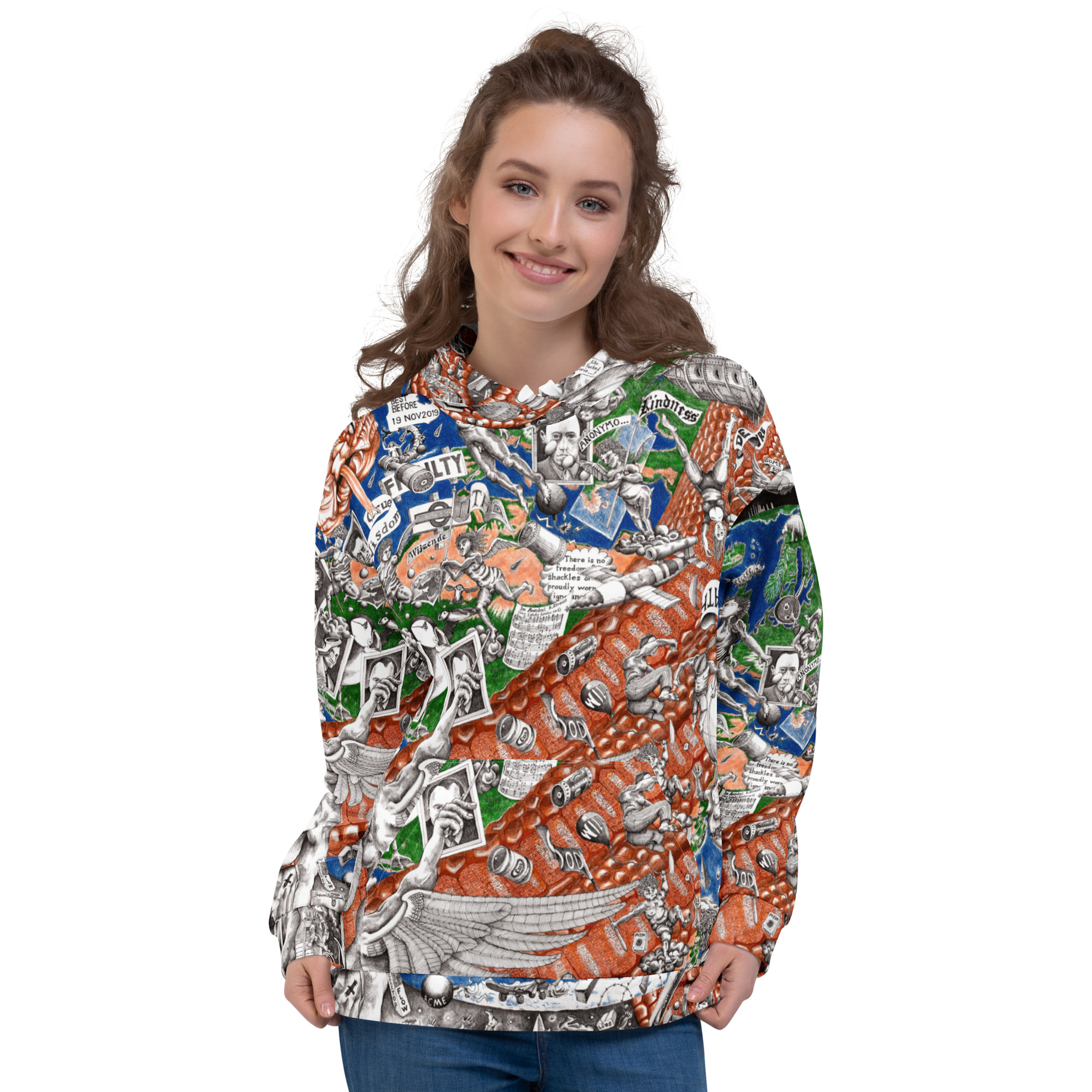 Gracefully Mocking to the End - Unisex Hoodie - Image 4