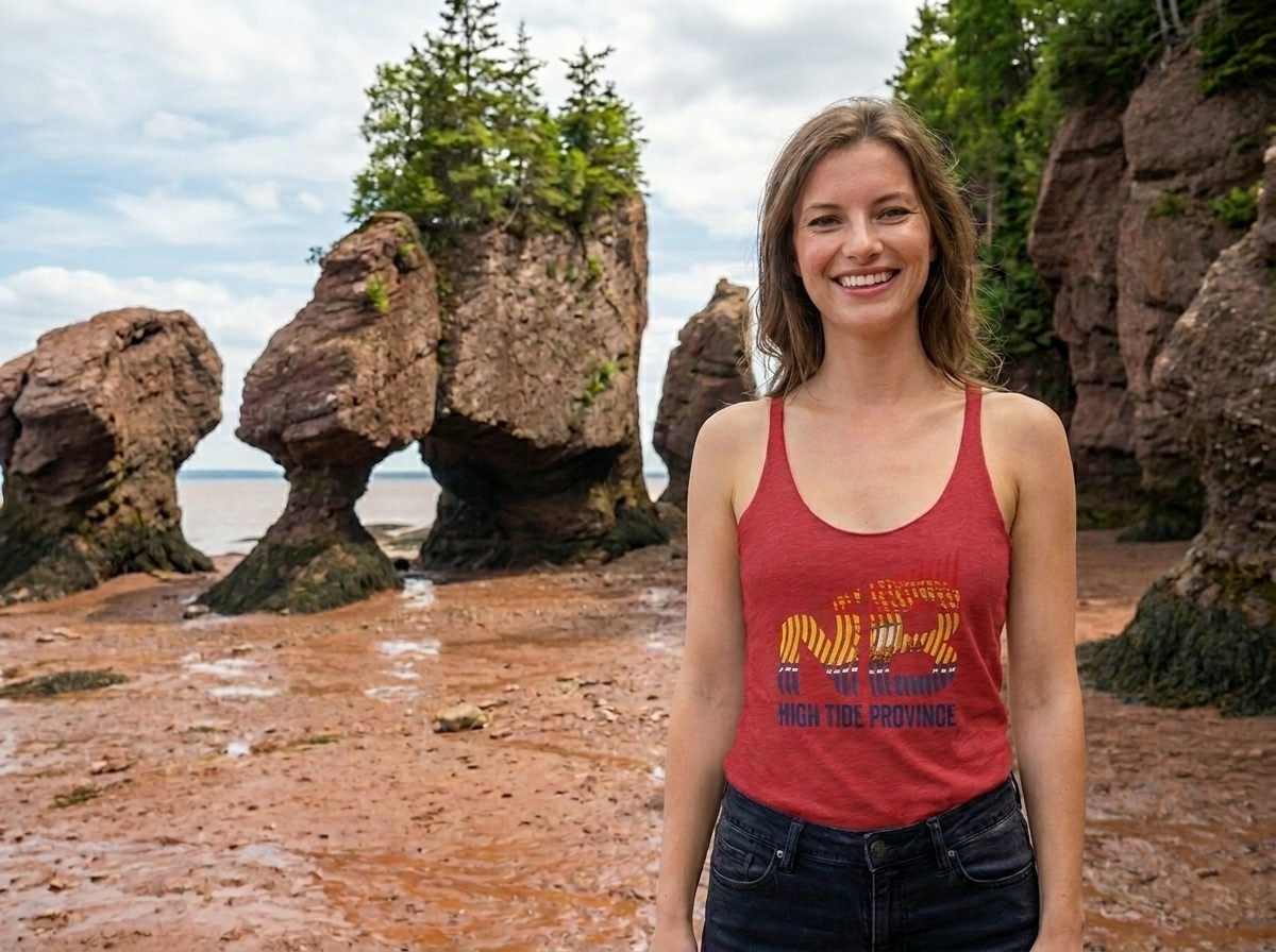 New Brunswick High Tide Province Women's Racerback Tank Top