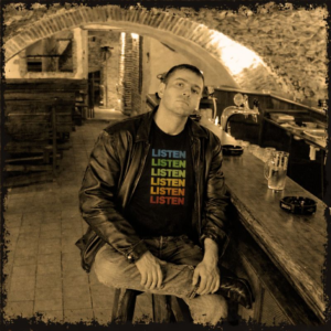 Limited edition LISTEN t-shirt tribute to Glen Emery by LEDA